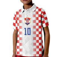 Custom Croatia Football Kid Polo Shirt Vatreni Glory 2026