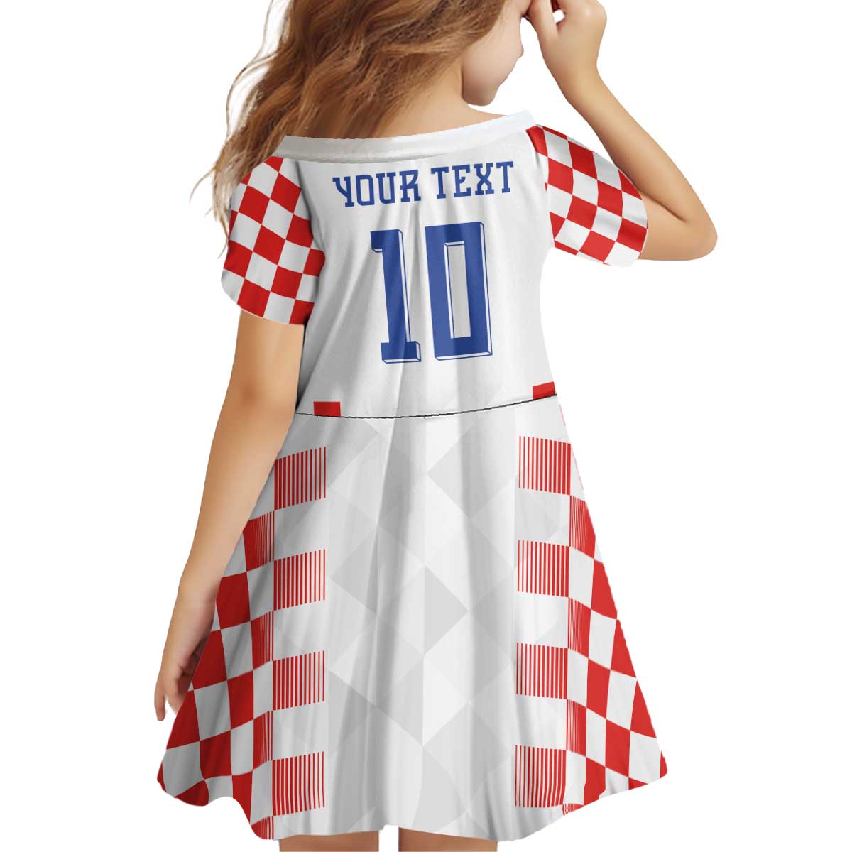 Custom Croatia Football Kid Short Sleeve Dress Vatreni Glory 2026