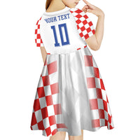 Custom Croatia Football Kid Short Sleeve Dress Vatreni Glory 2026