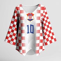 Custom Croatia Football Kimono Sleeve Blouse Vatreni Glory 2026