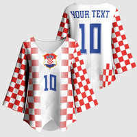 Custom Croatia Football Kimono Sleeve Blouse Vatreni Glory 2026