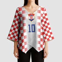 Custom Croatia Football Kimono Sleeve Blouse Vatreni Glory 2026