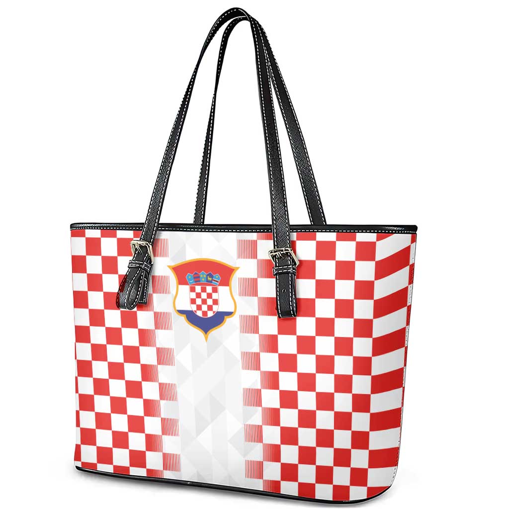 Croatia Football Leather Tote Bag Vatreni Glory 2026