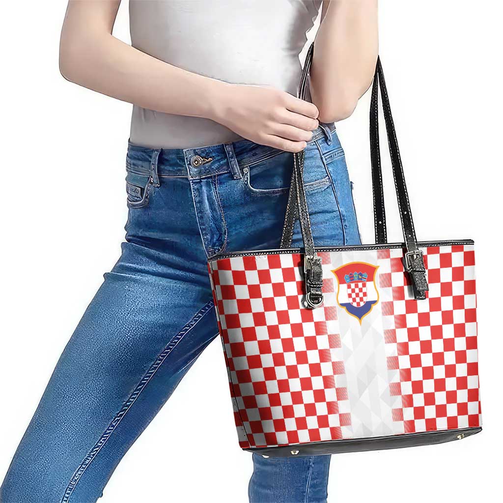 Croatia Football Leather Tote Bag Vatreni Glory 2026