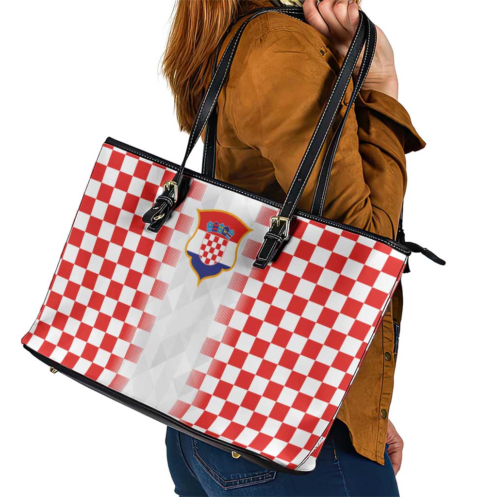 Croatia Football Leather Tote Bag Vatreni Glory 2026