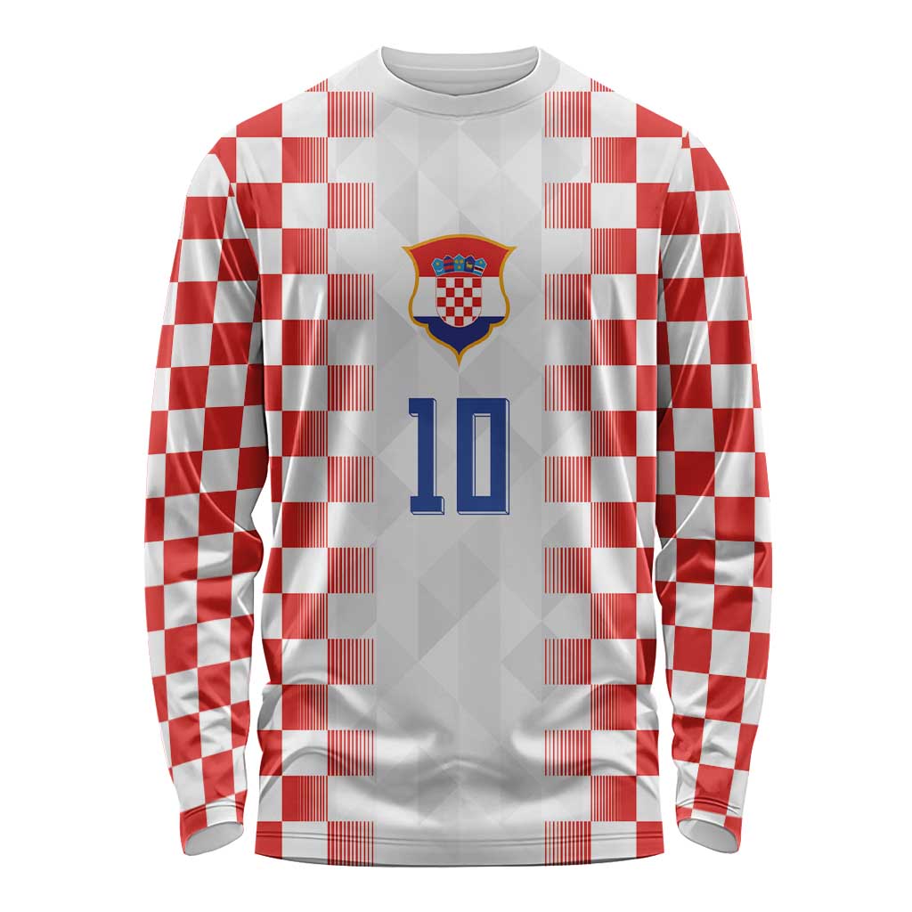 Custom Croatia Football Long Sleeve Shirt Vatreni Glory 2026