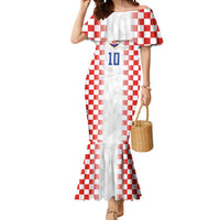 Custom Croatia Football Mermaid Dress Vatreni Glory 2026
