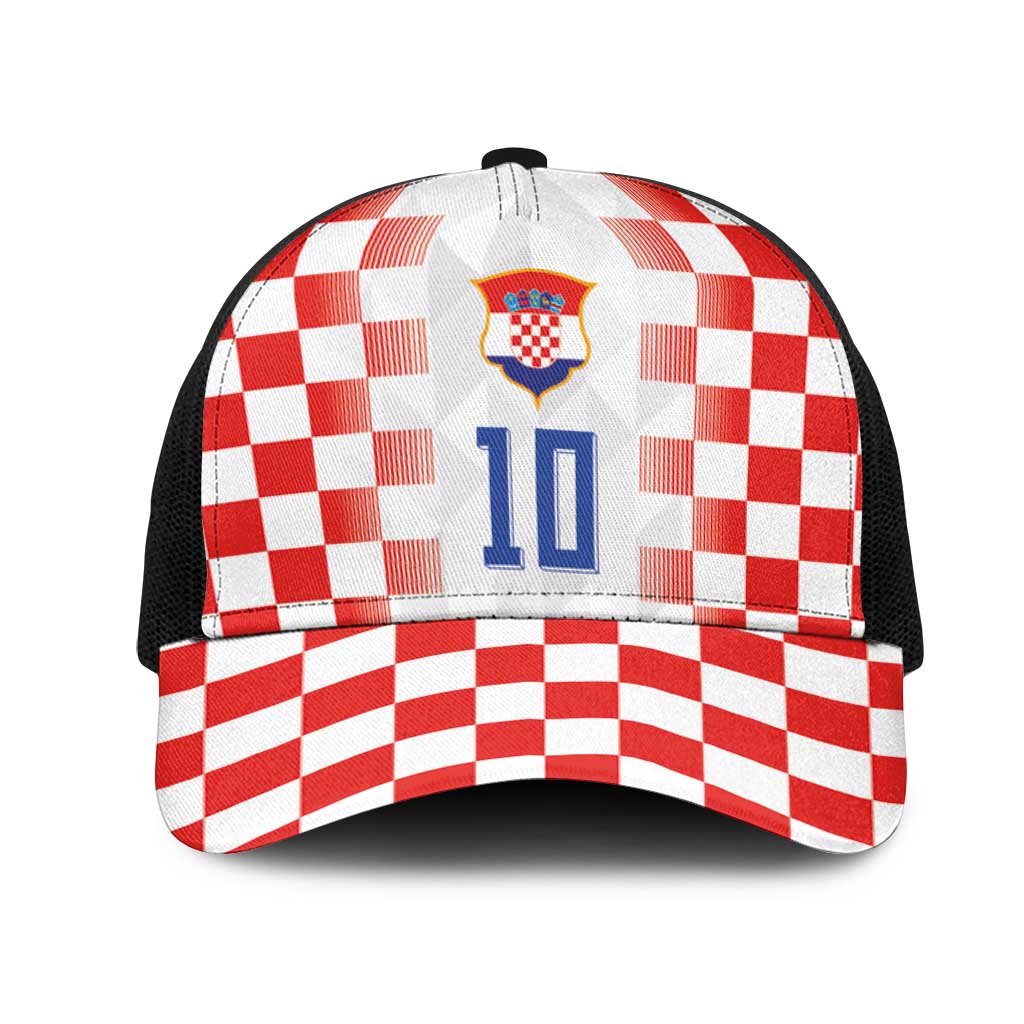 Custom Croatia Football Mesh Trucker Cap Vatreni Glory 2026
