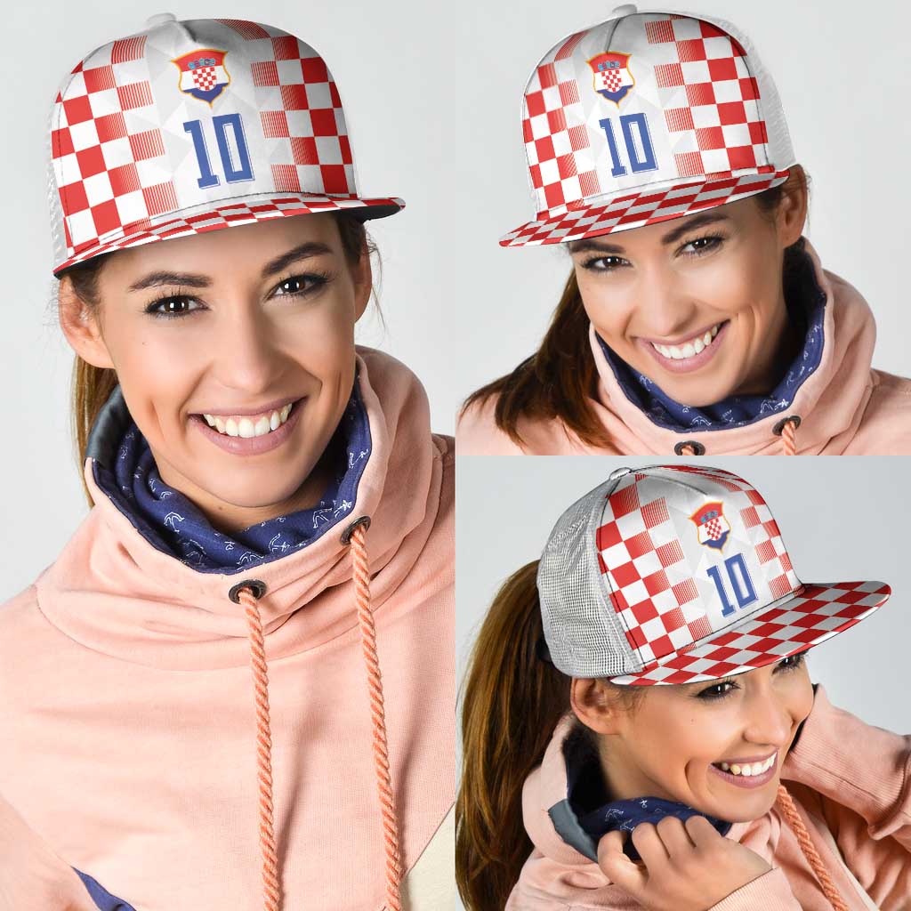 Custom Croatia Football Mesh Trucker Cap Vatreni Glory 2026