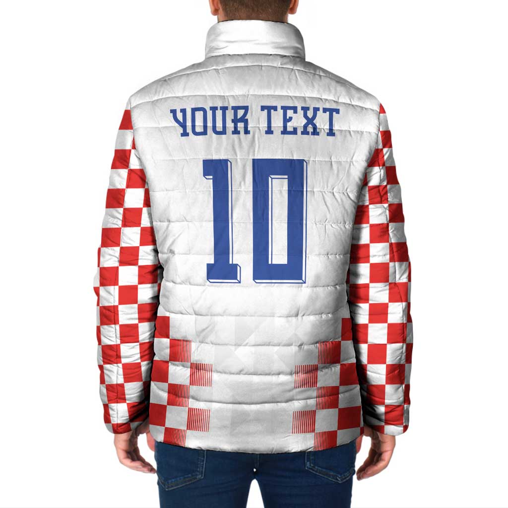 Custom Croatia Football Padded Jacket Vatreni Glory 2026