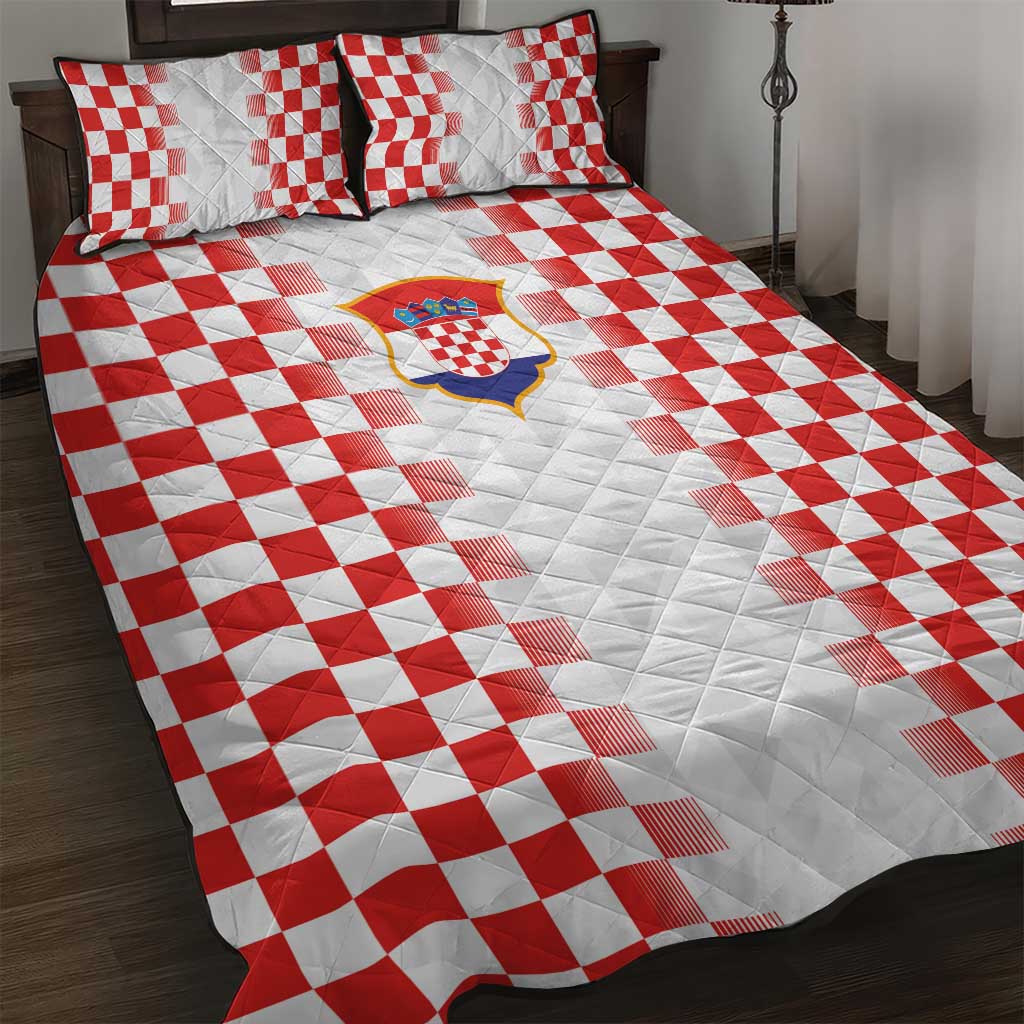 Croatia Football Quilt Bed Set Vatreni Glory 2026