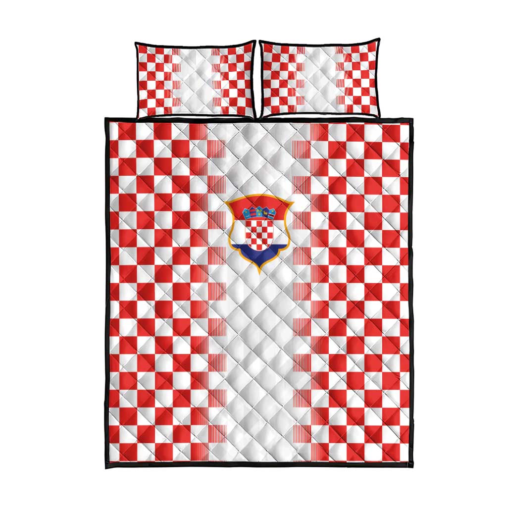 Croatia Football Quilt Bed Set Vatreni Glory 2026