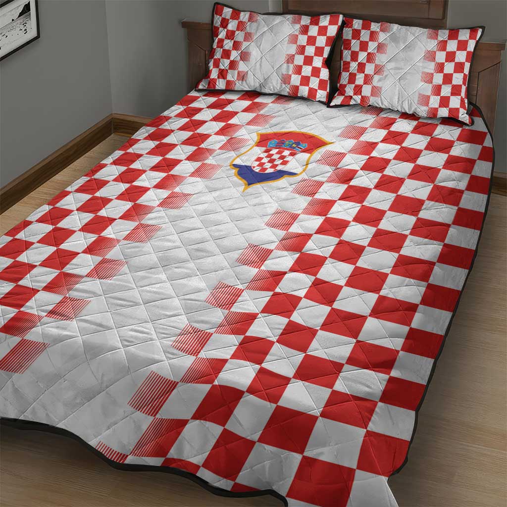 Croatia Football Quilt Bed Set Vatreni Glory 2026