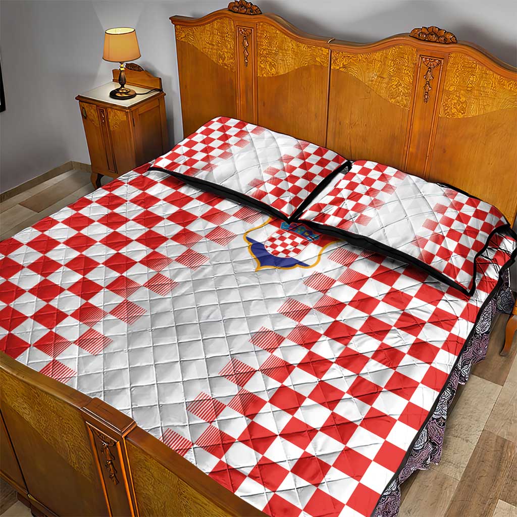 Croatia Football Quilt Bed Set Vatreni Glory 2026