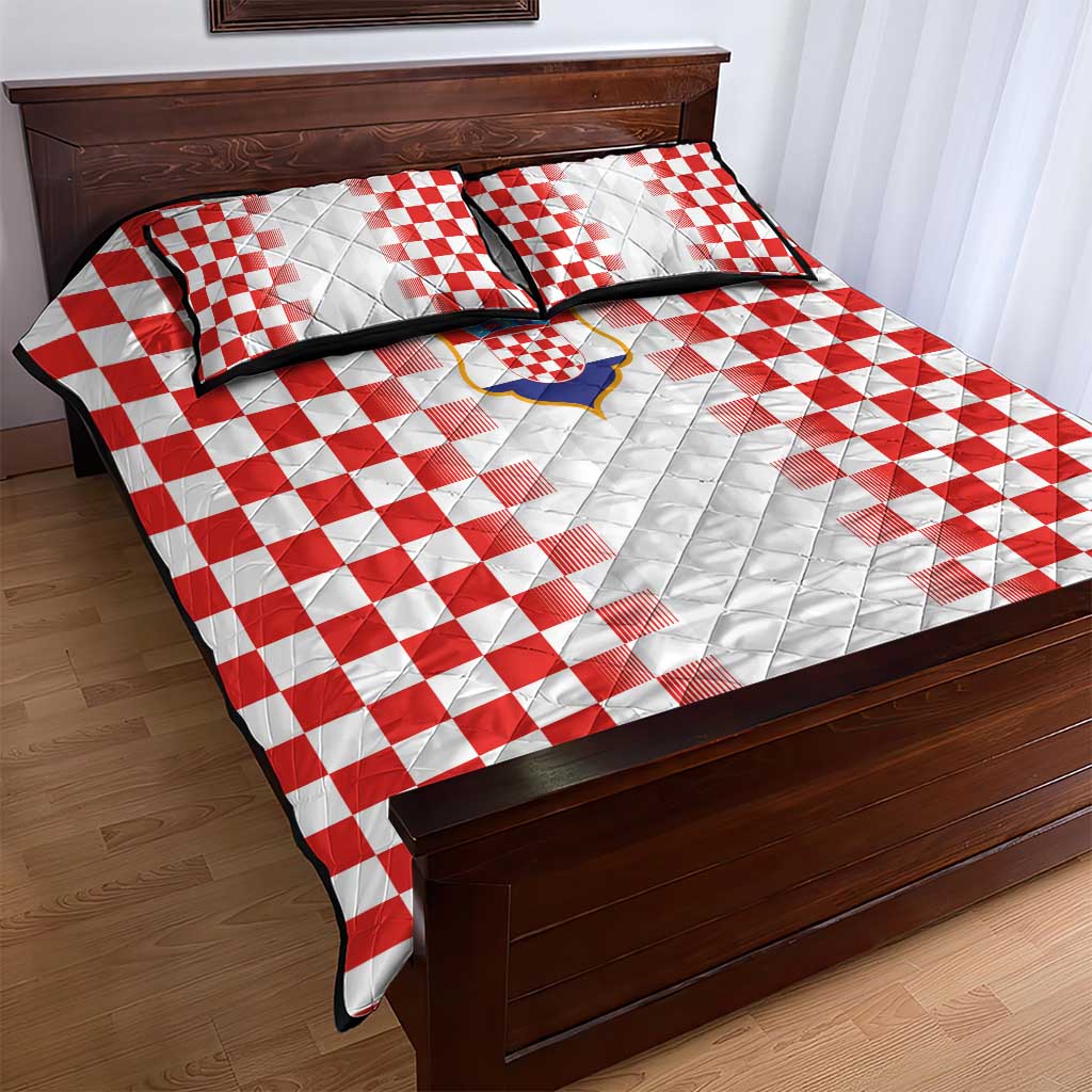 Croatia Football Quilt Bed Set Vatreni Glory 2026