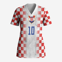 Custom Croatia Football Scrub Top Vatreni Glory 2026