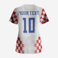 Custom Croatia Football Scrub Top Vatreni Glory 2026