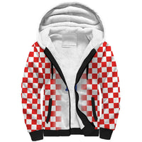 Custom Croatia Football Sherpa Hoodie Vatreni Glory 2026
