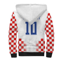 Custom Croatia Football Sherpa Hoodie Vatreni Glory 2026