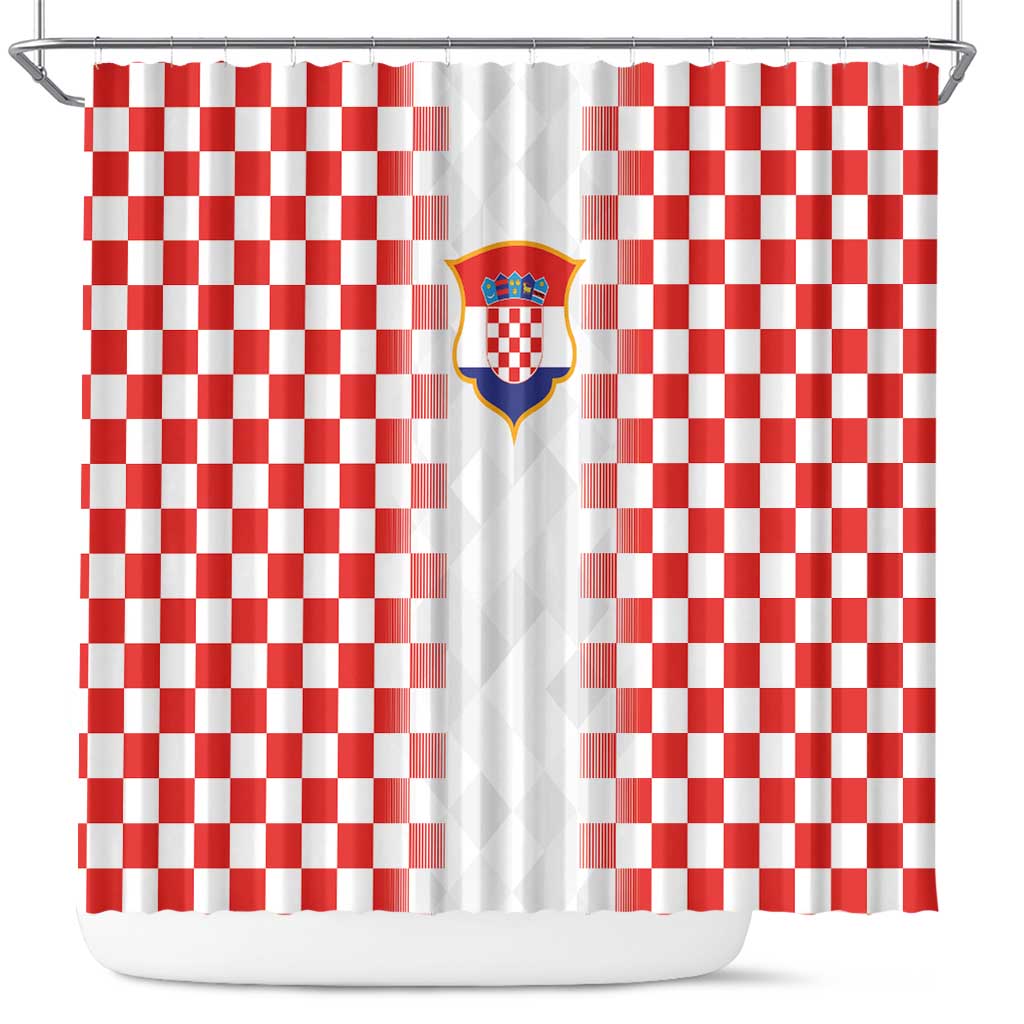 Croatia Football Shower Curtain Vatreni Glory 2026