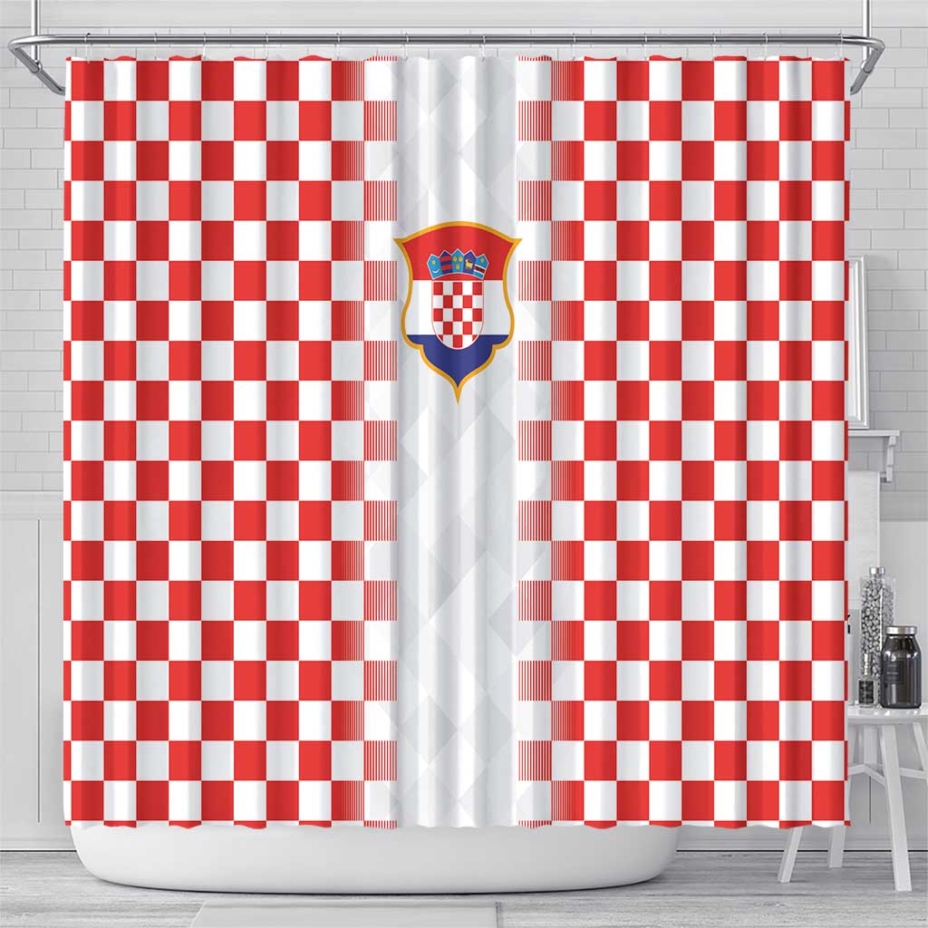 Croatia Football Shower Curtain Vatreni Glory 2026