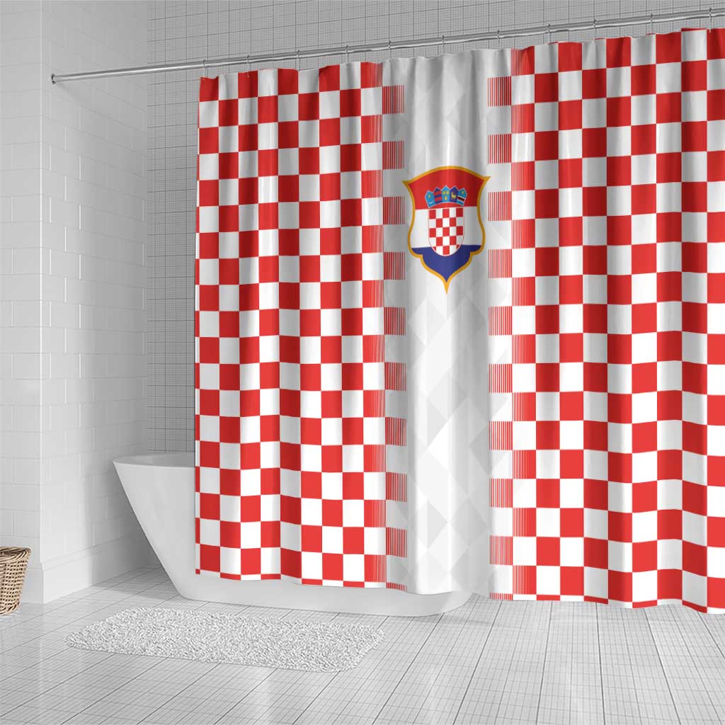 Croatia Football Shower Curtain Vatreni Glory 2026