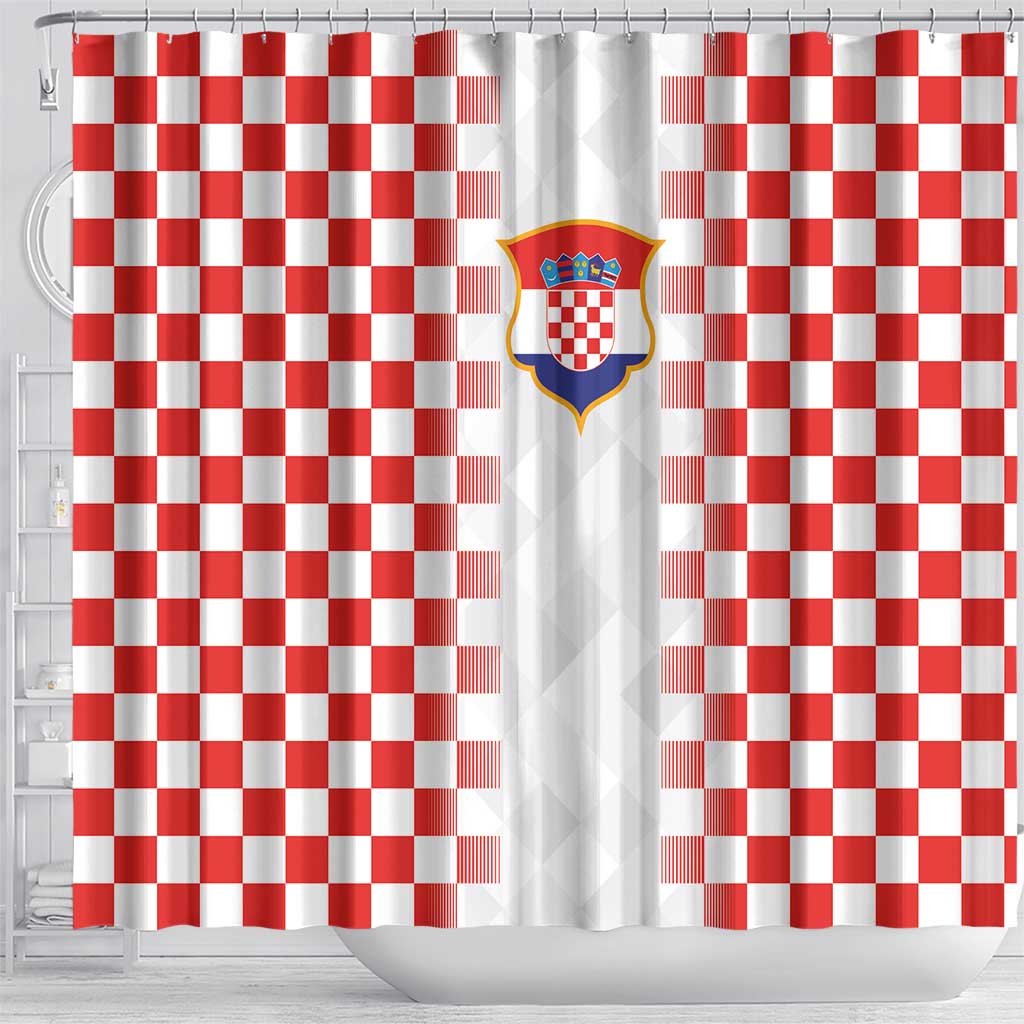 Croatia Football Shower Curtain Vatreni Glory 2026
