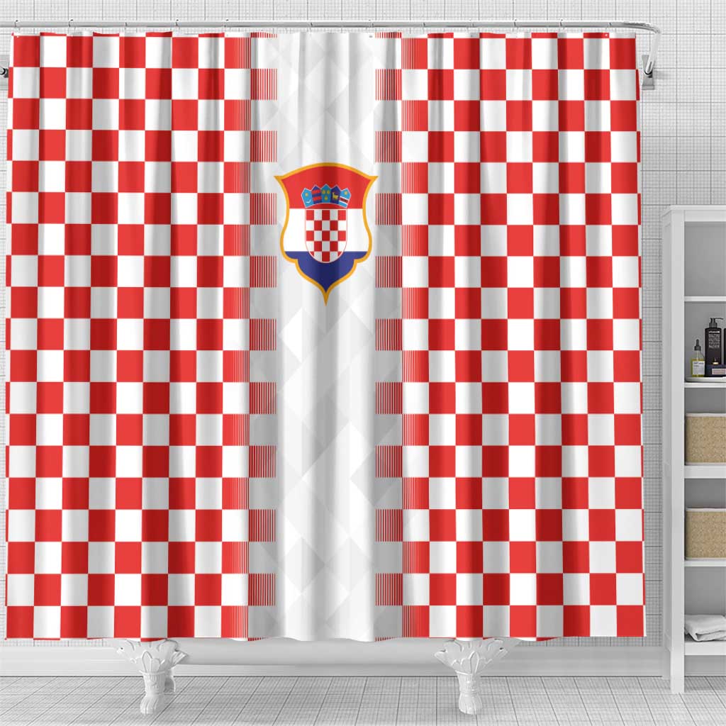 Croatia Football Shower Curtain Vatreni Glory 2026