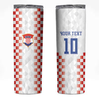 Custom Croatia Football Skinny Tumbler Vatreni Glory 2026
