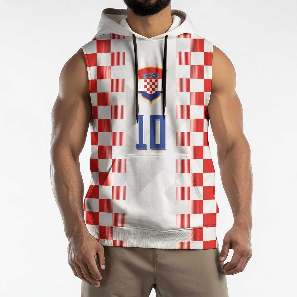 Custom Croatia Football Sleeveless Hoodie Vatreni Glory 2026