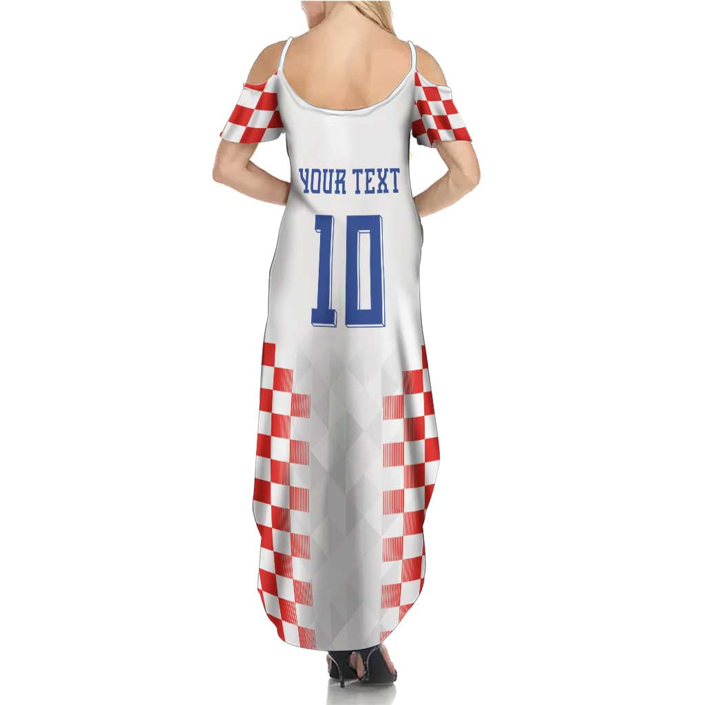 Custom Croatia Football Summer Maxi Dress Vatreni Glory 2026