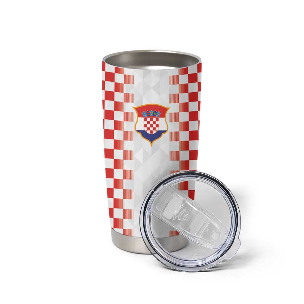 Custom Croatia Football Tumbler Cup Vatreni Glory 2026