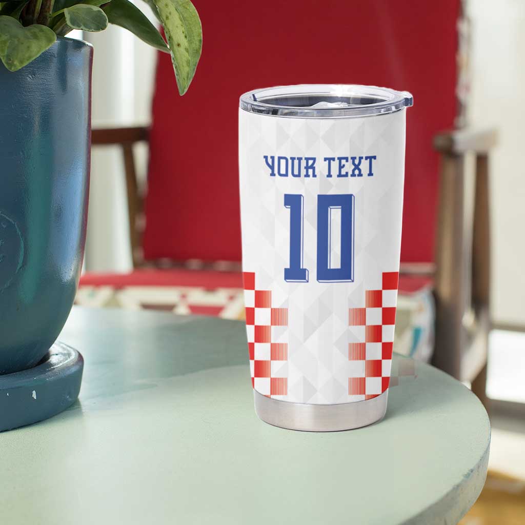 Custom Croatia Football Tumbler Cup Vatreni Glory 2026