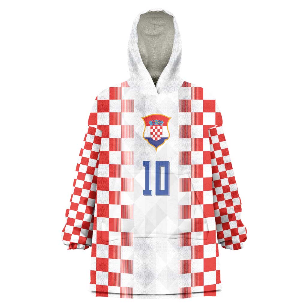 Custom Croatia Football Wearable Blanket Hoodie Vatreni Glory 2026