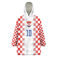 Custom Croatia Football Wearable Blanket Hoodie Vatreni Glory 2026