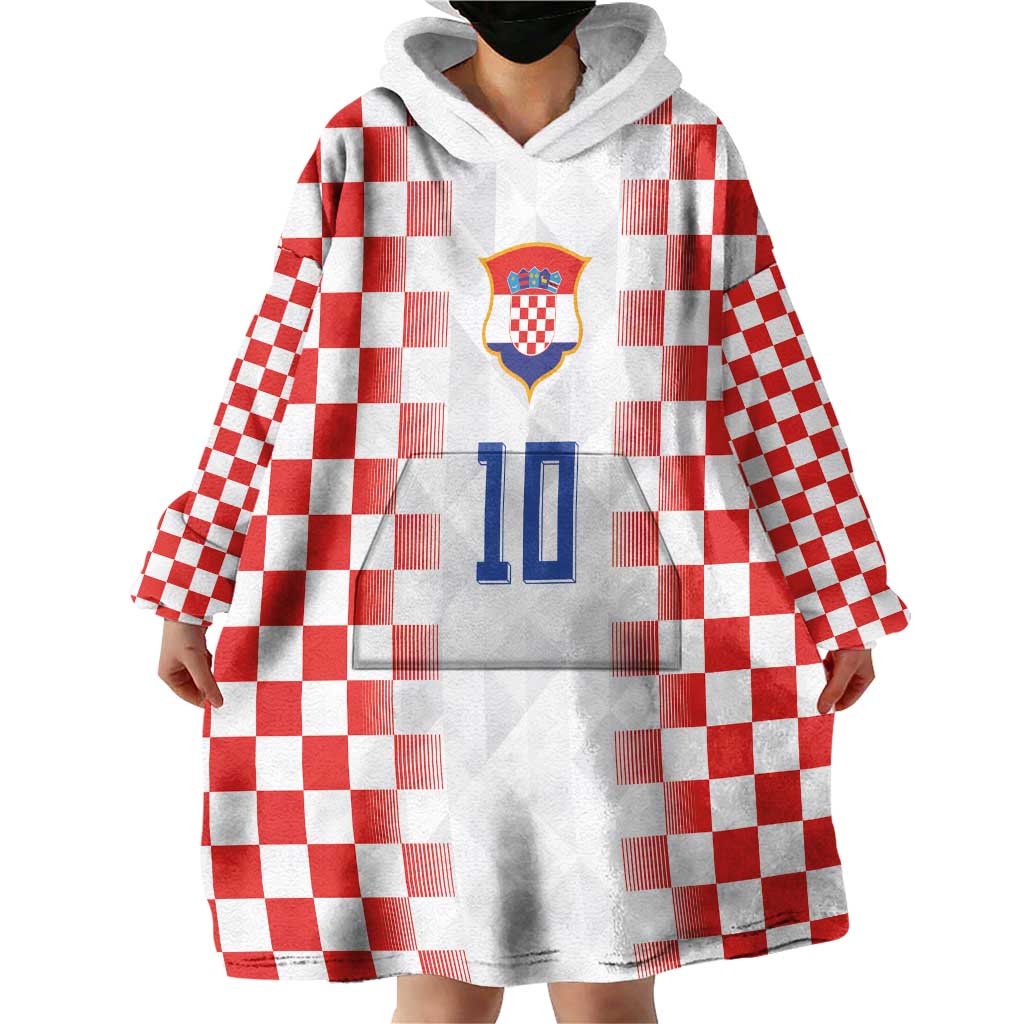 Custom Croatia Football Wearable Blanket Hoodie Vatreni Glory 2026