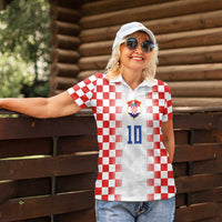 Custom Croatia Football Women Polo Shirt Vatreni Glory 2026