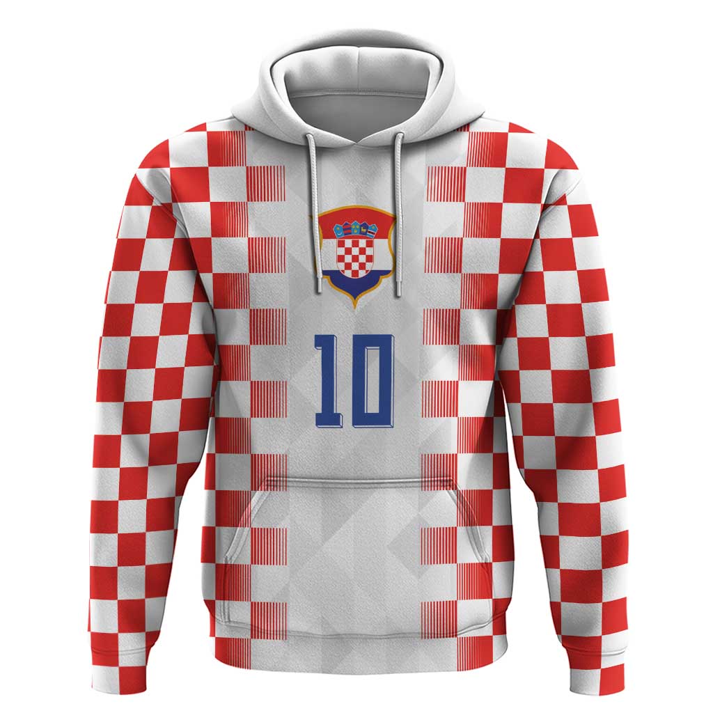 Custom Croatia Football Zip Hoodie Vatreni Glory 2026