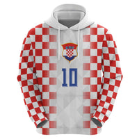 Custom Croatia Football Zip Hoodie Vatreni Glory 2026
