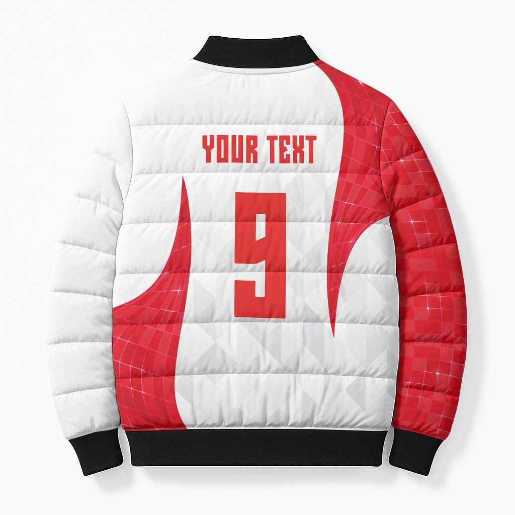 Custom Turkey Volleyball Bomber Puffer Jacket Sport Wings Style