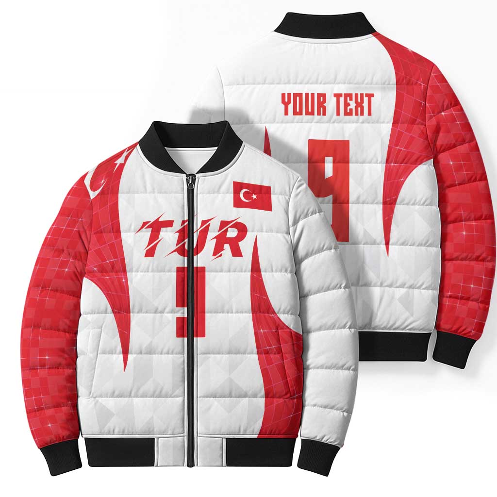 Custom Turkey Volleyball Bomber Puffer Jacket Sport Wings Style