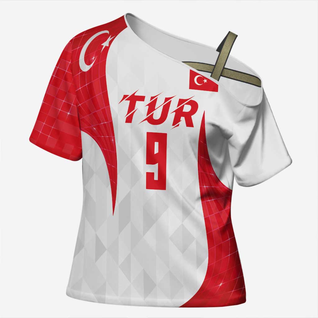 Custom Turkey Volleyball Cross Shoulder Shirt Sport Wings Style