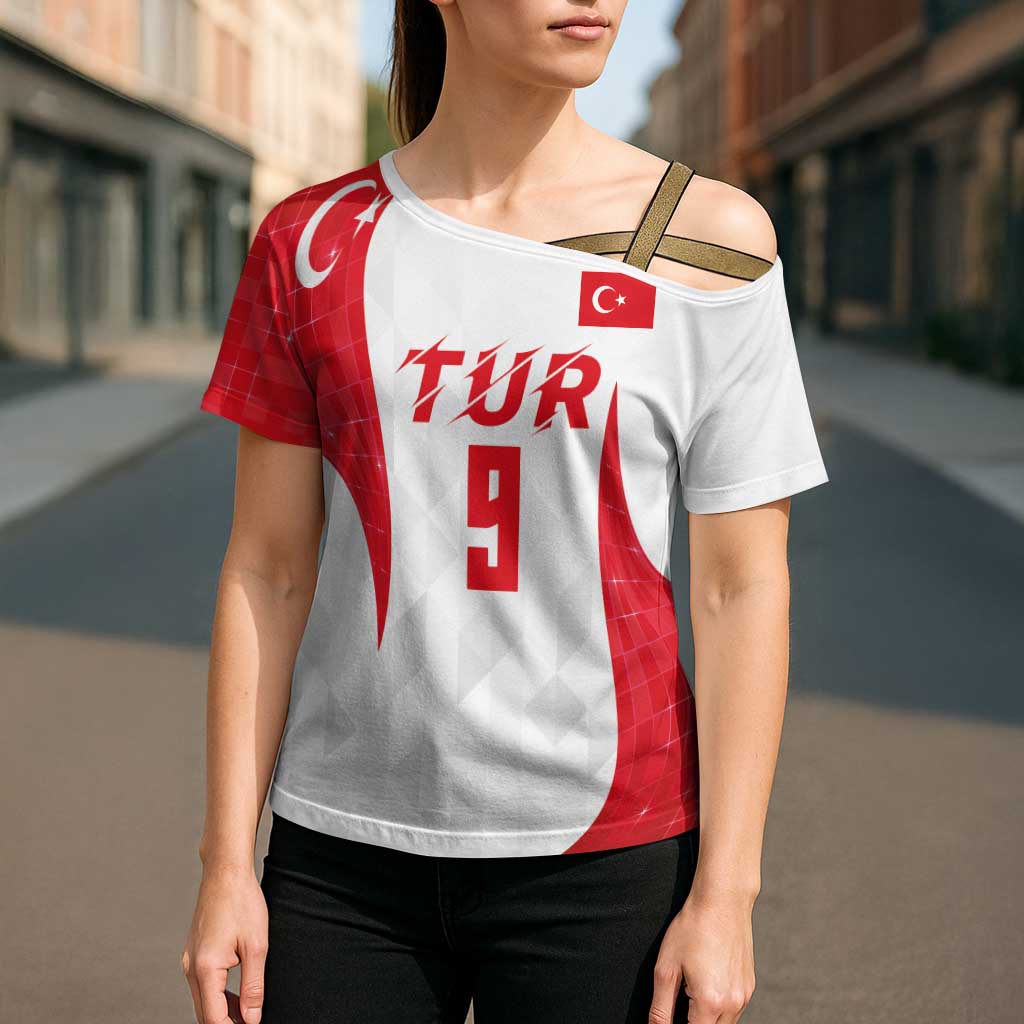 Custom Turkey Volleyball Cross Shoulder Shirt Sport Wings Style