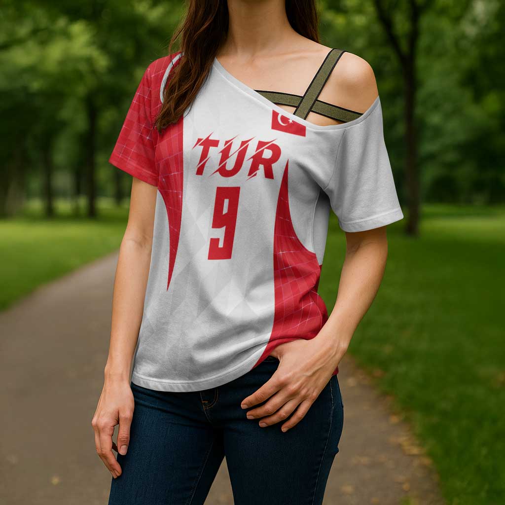 Custom Turkey Volleyball Cross Shoulder Shirt Sport Wings Style