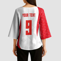 Custom Turkey Volleyball Kimono Sleeve Blouse Sport Wings Style