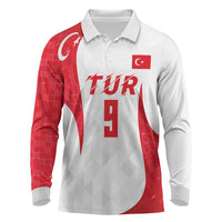 Custom Turkey Volleyball Long Sleeve Polo Shirt Sport Wings Style