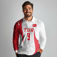 Custom Turkey Volleyball Long Sleeve Polo Shirt Sport Wings Style