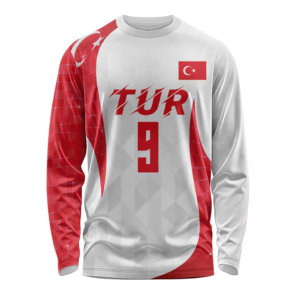 Custom Turkey Volleyball Long Sleeve Shirt Sport Wings Style