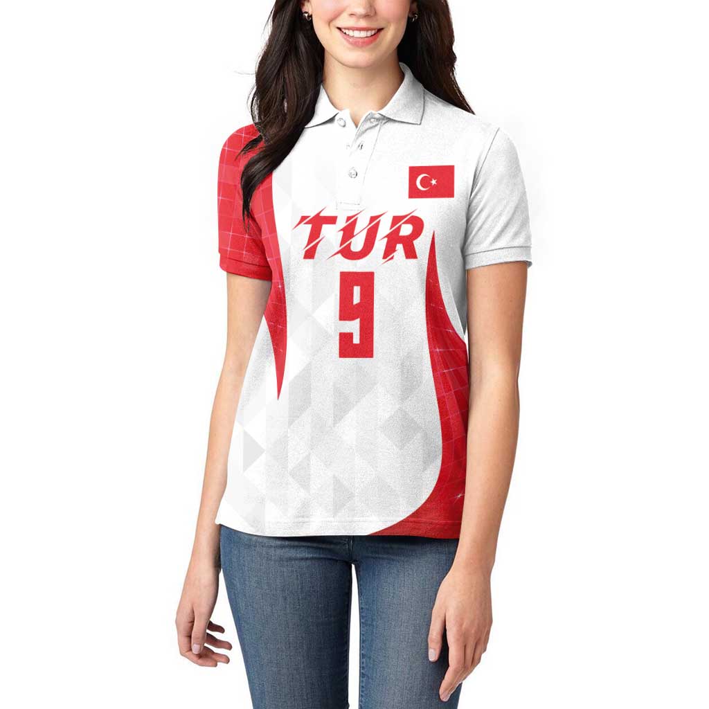 Custom Turkey Volleyball Women Polo Shirt Sport Wings Style