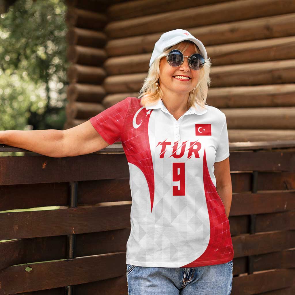 Custom Turkey Volleyball Women Polo Shirt Sport Wings Style